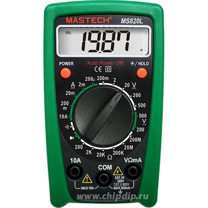 Цифровой карманный мультиметр MASTECH MS820L